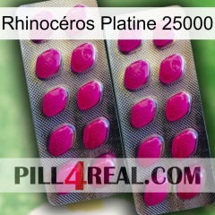 Rhinocéros Platine 25000 10